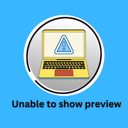 Unable to preview image